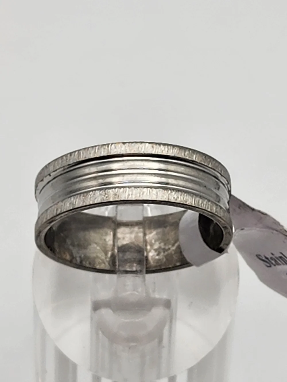 NWT Silver Tone Stainless Steel Band Ring (10.25)